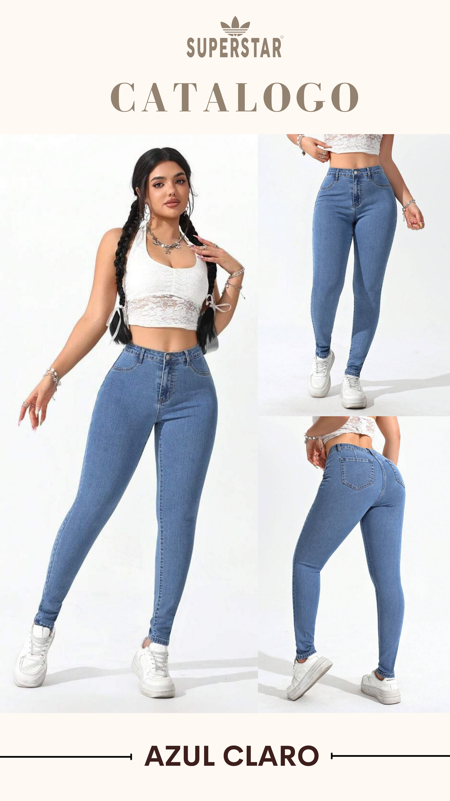 PACK X3 JEANS DAMA